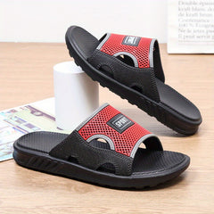 Men's Casual Non Slip Slides Slippers Open Toe Indoor Outdoor Beach Shower Shoes