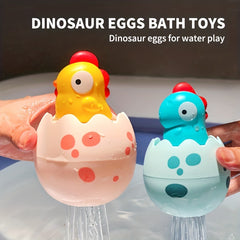 Yellow Chicken Raining Spray Eggs Baby Bath Toys