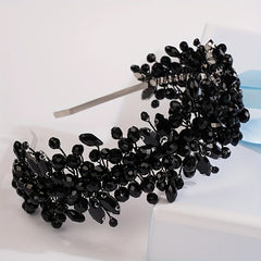 Baroque Multicolor Rhinestone Crystal Hairband Bridal Hair Hoop