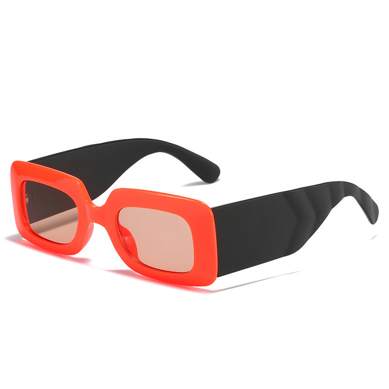 Vintage 90s Rectangle Sunglasses Women Narrow Square Frame
