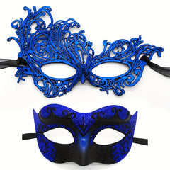 Colorful Lace Eye Mask Gothic Half Face Decorative Costume Mask