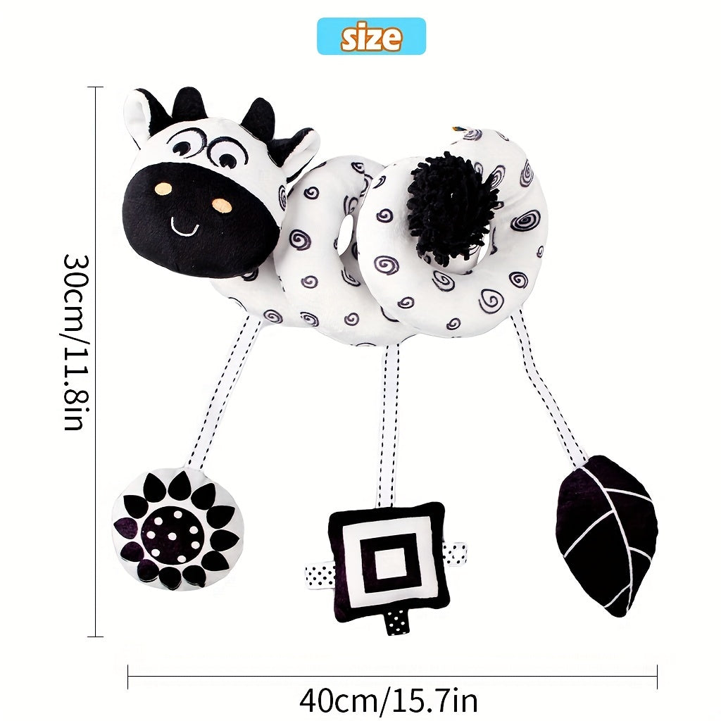 Baby & Animal Visual Stimulation Crib Wrap Toy