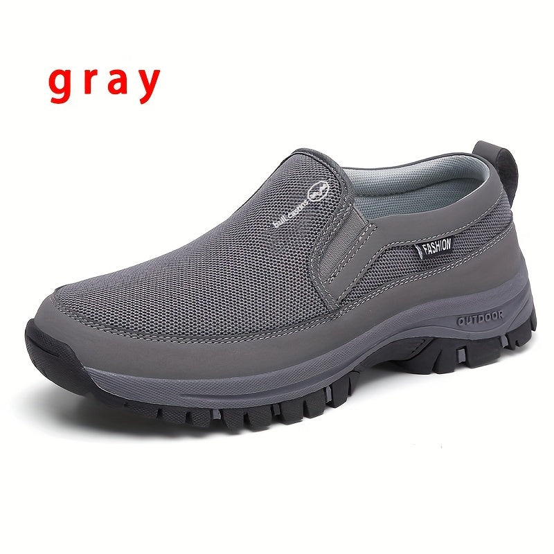 Men's Slip On Breathable Sneakers Non Slip Shoes for Outdoor Activities