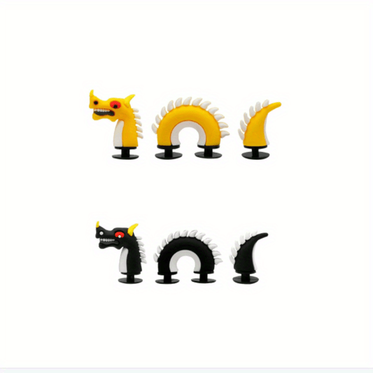 6pcs 3D Snake Dragon Shoe Charms For Kids Girl Boys Gift