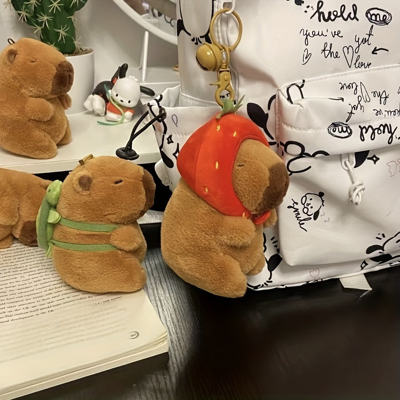 Capybara Pendant Plush Doll Student Gift Portable Card