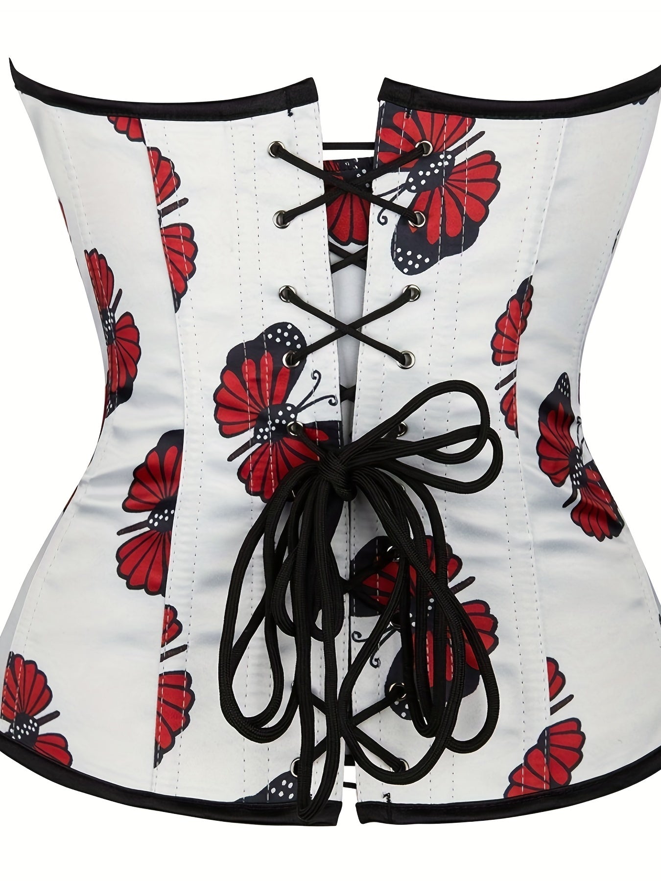 Butterfly Print Corset Tummy Control Body Shaper