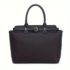 Women's Top Grain Leather Quilted Tote Bag