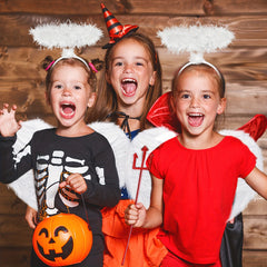 Halloween Angel Wings Costume Ladies With Halo Angel Wings