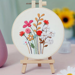 Plant Flower Embroidery DIY Kit for Beginners