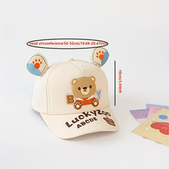 Children's Bear Sunshade Baseball Cap 20-47inch