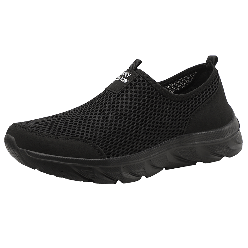 Men's Mesh Slip-on Sneakers Lightweight Breathable Athletic Shoes
