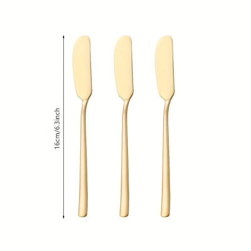 3pcs Stainless Steel Butter Cheese Spatula Cutter Spreader