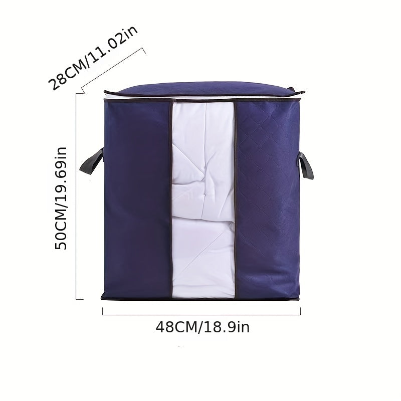 Cotton Quilt Storage Bag Clothes Organizer Box Large Capacity