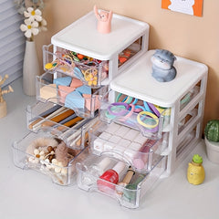 Desktop Transparent Storage Box Small Drawer Type Storage Rack
