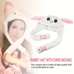 Plush Bunny Rabbit Cap Earmuffs for Girls