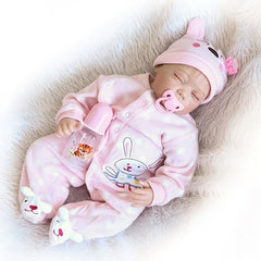 Soft Material Reborn Doll Baby Girl Silicone Doll For Children's Gift