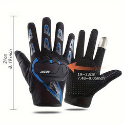 1pair Cycling Gloves Motorcycle Protective Non-slip Gloves