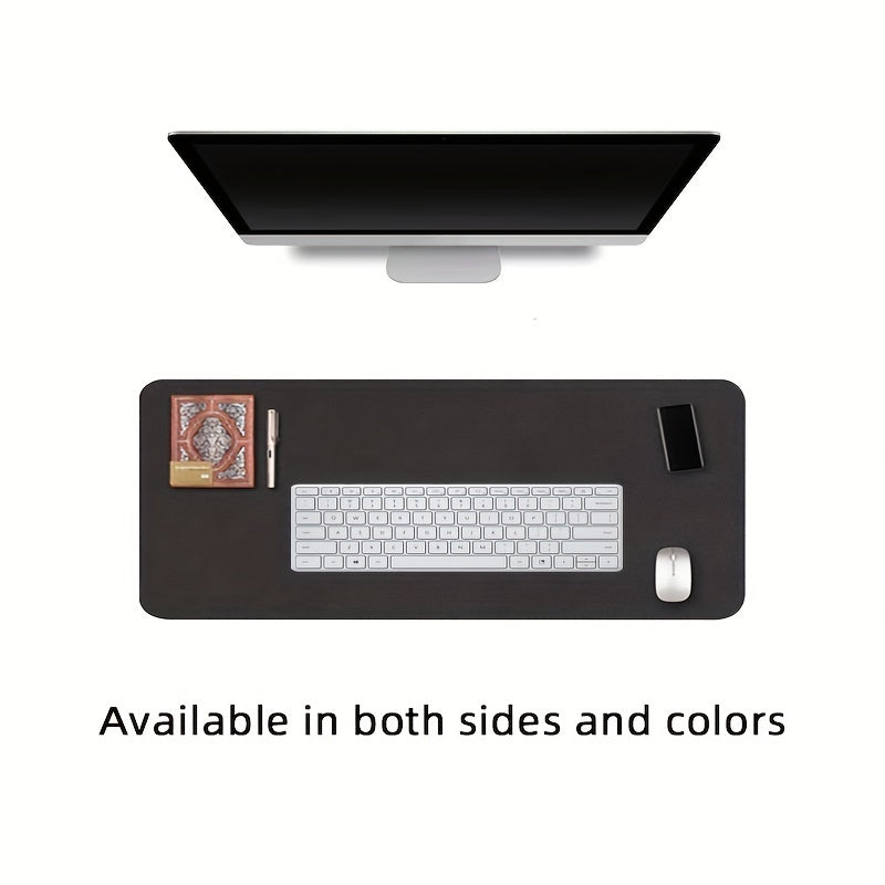 Large Double-sided PU Leather Office Desk Mouse Pad