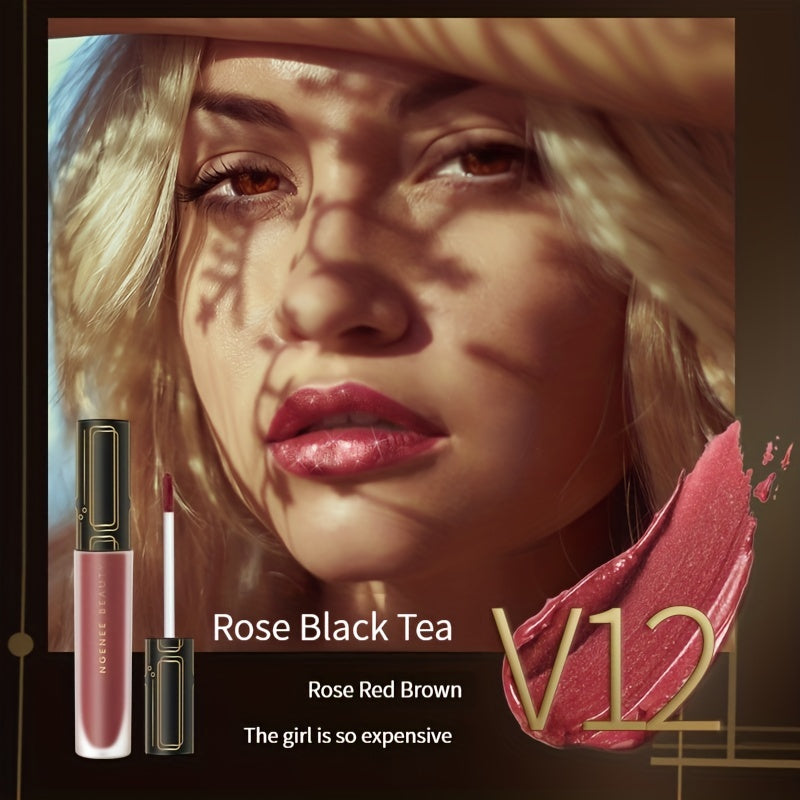 Glitter Matte Lip Stain: Long Lasting Waterproof Liquid Lipstick & Gloss