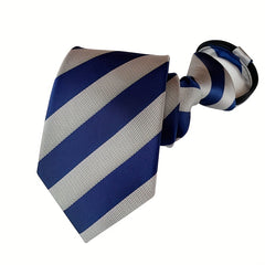 Easy Pull Lazy Tie Convenient Tie Polyester Men's Zip