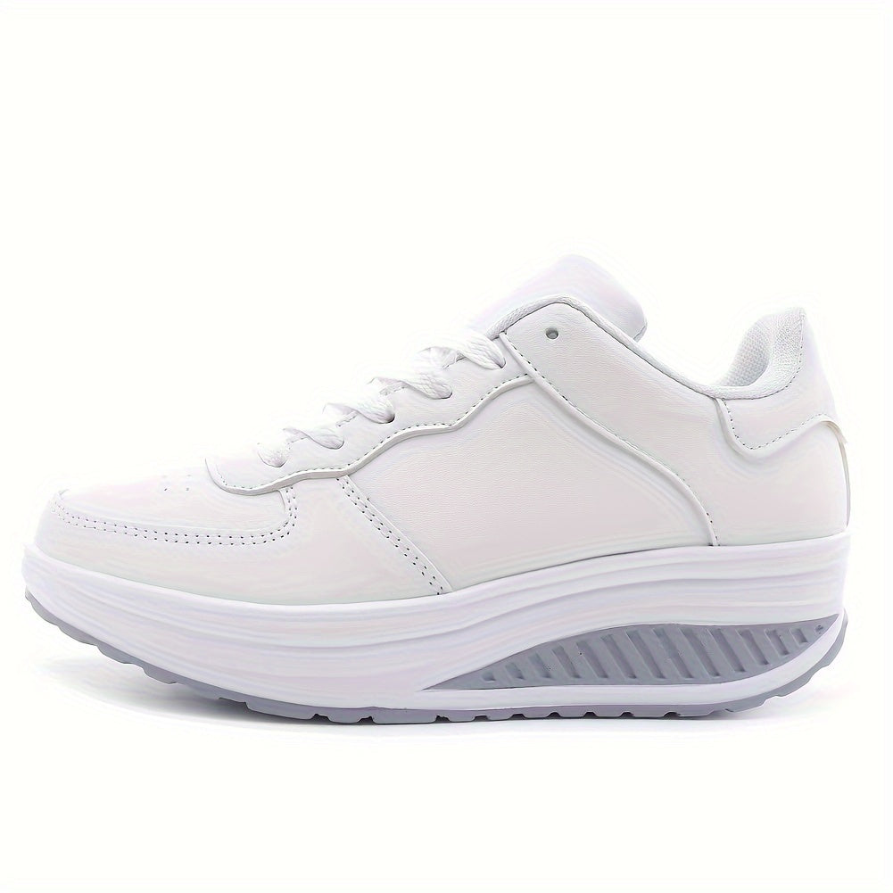 Women's Wedge Sneakers Height Increased Lightweight Walking Shoes