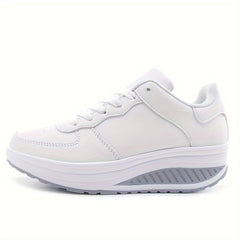 Women's Wedge Sneakers Height Increased Lightweight Walking Shoes