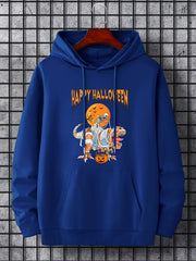 Men's Halloween Dino Hoodie Casual Sweatshirt for Outdoor