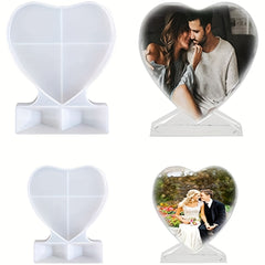 Heart Shaped Photo Frame Mold DIY Resin Silicone Mold
