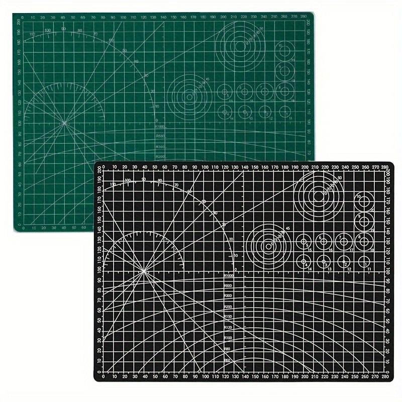 A4 Double Sided Cutting Mat Sewing Crafting Grid Line Cu