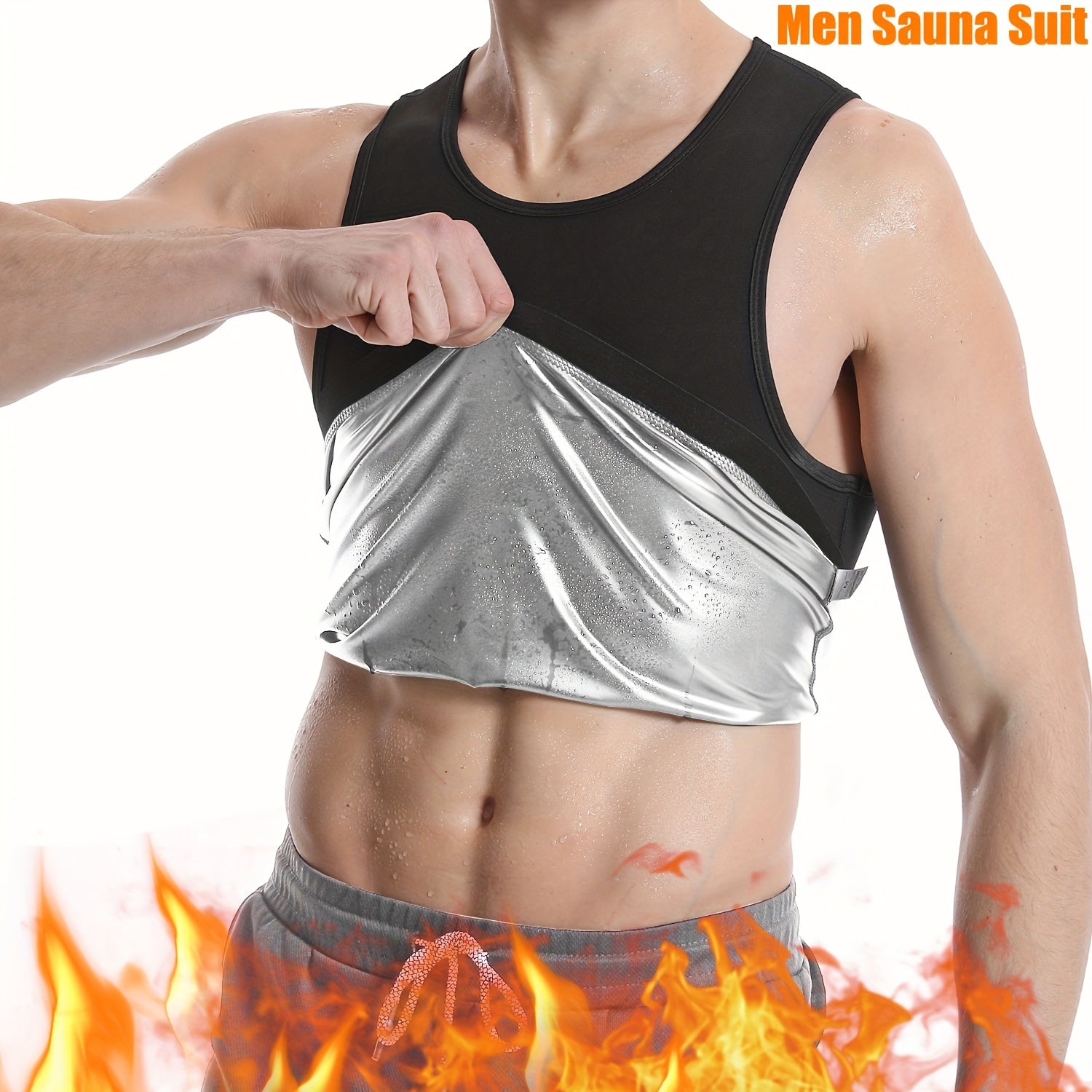 Men's Sauna Suit Waist Trainer Trimmer Slimming Belt