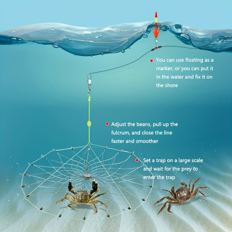 Automatic Fishing Trap Cage for Crabs in Freshwater and Saltwater