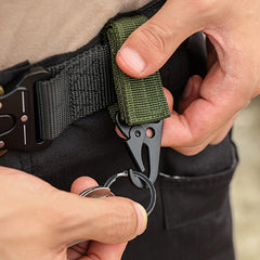 Outdoor Mountaineering Buckle w/ Nylon Strap Keychain