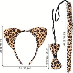 Halloween Cat Cosplay Accessories Set for Children and Adults