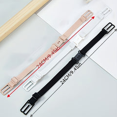 3pcs Solid Elastic Adjustable Bra Straps Women's Lingerie