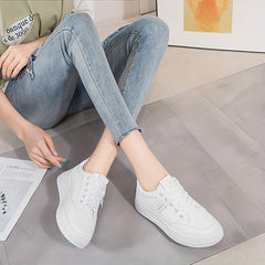 Women's Lace Up Skate Shoes Lightweight Flat Shoes