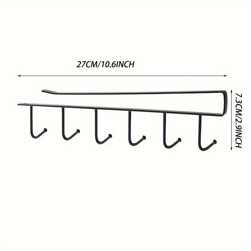 2pcs Kitchen Storage Rack Hanging Hook Cabinet Hanging Rack