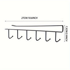 2pcs Kitchen Storage Rack Hanging Hook Cabinet Hanging Rack