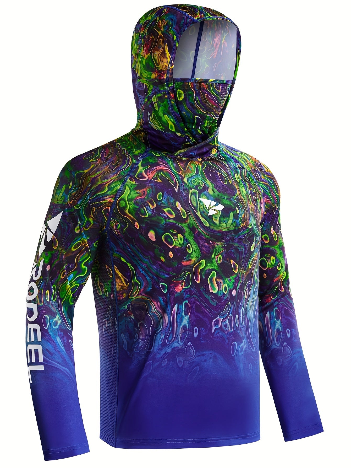 Men's Camo UPF 50 Sun Protection Hoodie Long Sleeve Quick Dry