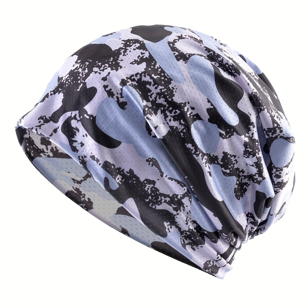 Unisex Camo Sunshade Pullover Hat for Outdoor Activity