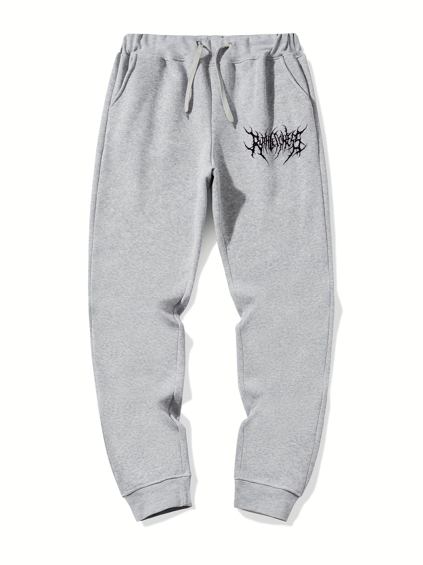 Men's Letter Print Drawstring Joggers Sweatpants