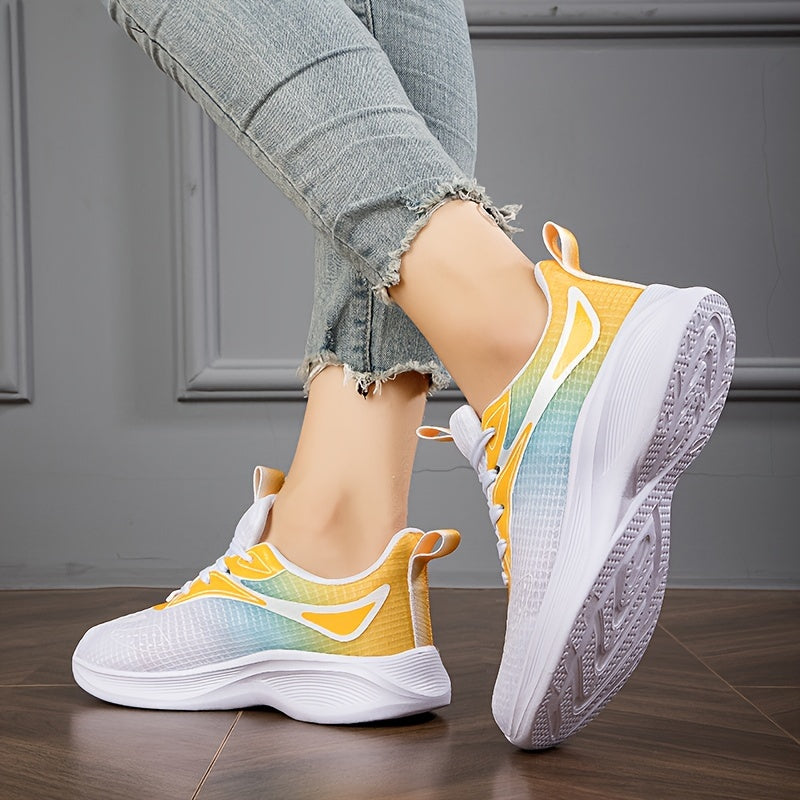 Women's Gradient Running Shoes Soft Comfort Non Slip Sneakers