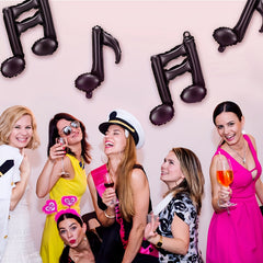 10pcs Musical Note Foil Mylar Balloon Music Party Decoration