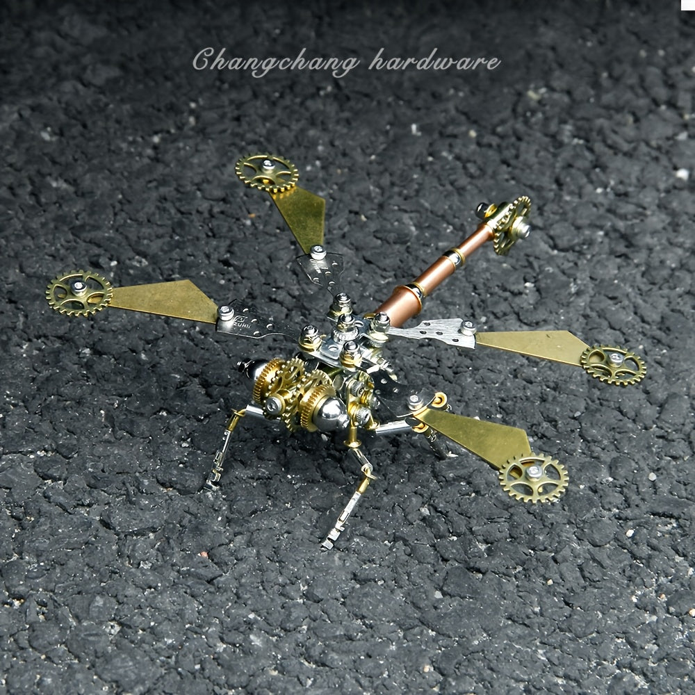 Metal DIY Gear Dragonfly Puzzle Toy Steampunk Craft