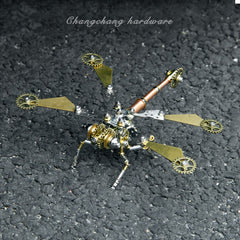 Metal DIY Gear Dragonfly Puzzle Toy Steampunk Craft