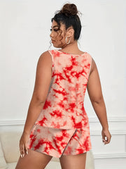 Tie Dye Tank Top & Pants Set for Women