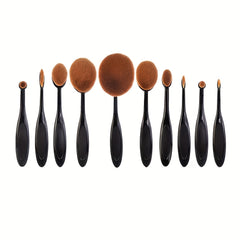 10pc Smooth Blender Brush Set for Drawing and Painting