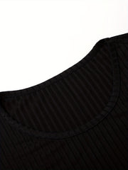 Ribbed Short Sleeve Dress Set