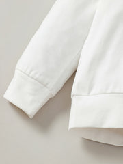 Boys Letter Outfit Long Pants & Hooded Sweatshirt Casual Kids Clothes