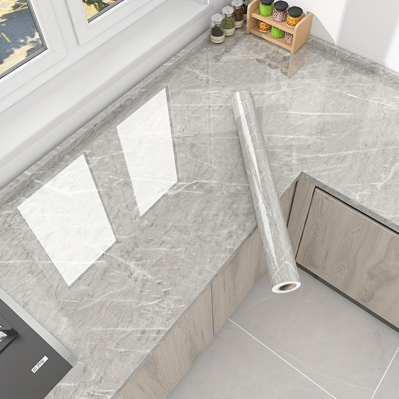 Marble Pattern Self Adhesive Wallpaper for Kitchen Countertop
