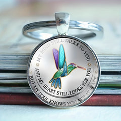 Vintage Bird Keychain Necklace Bag Charm Accessory